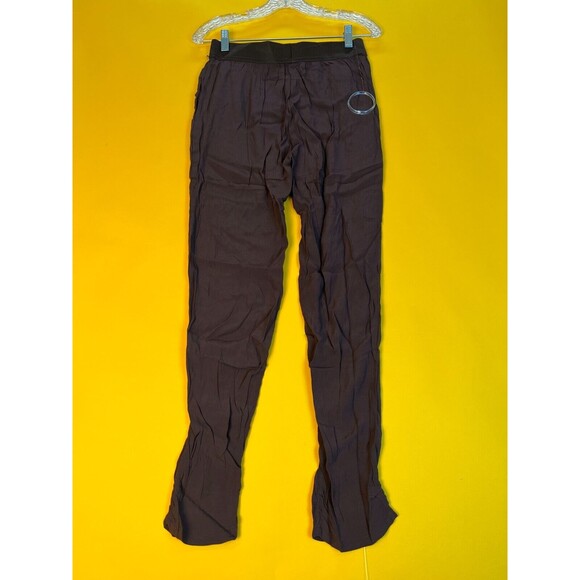 Vertigo Ruched Ankle Pants Womens XS Belgium Truffle Brown Elastic Waist NWT - Picture 4 of 9